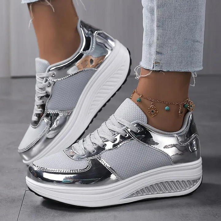 Drune | Sneakers, Bequem, Schnürsenkel, Frauenschuhe, Mesh-Sneakers