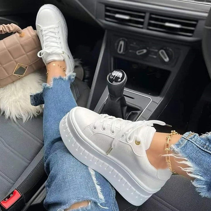 Drune | bequeme Schnürschuhe mit dicker Sohle für Damen
