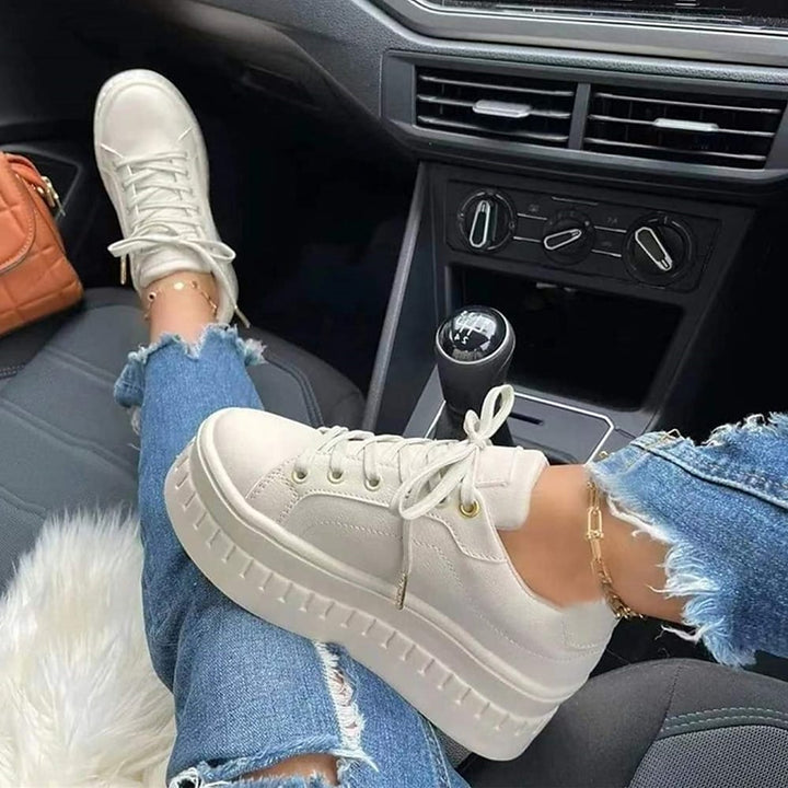 Drune | bequeme Schnürschuhe mit dicker Sohle für Damen