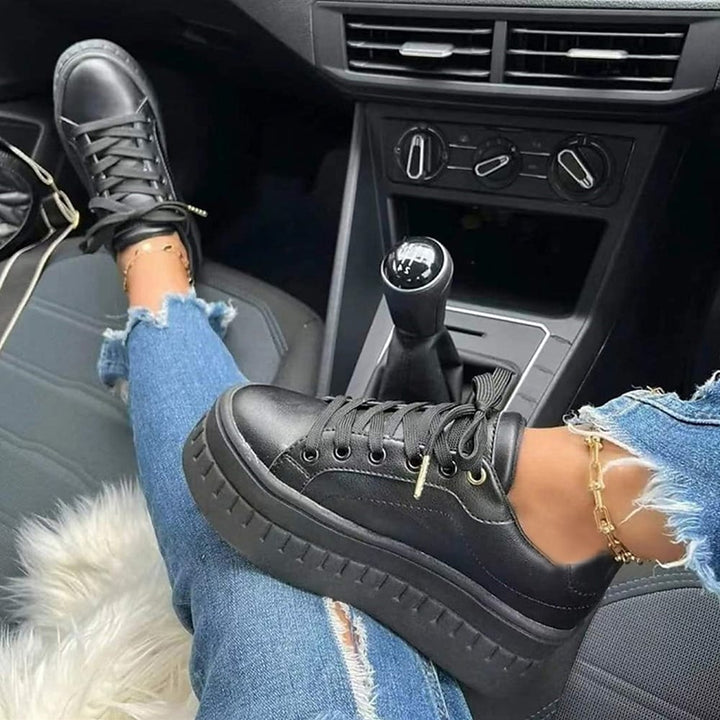 Drune | bequeme Schnürschuhe mit dicker Sohle für Damen