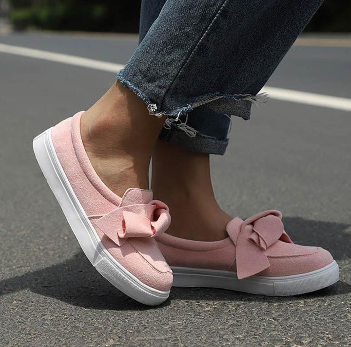 Drune | Plattform Slip on Schleife Nähen Loafers