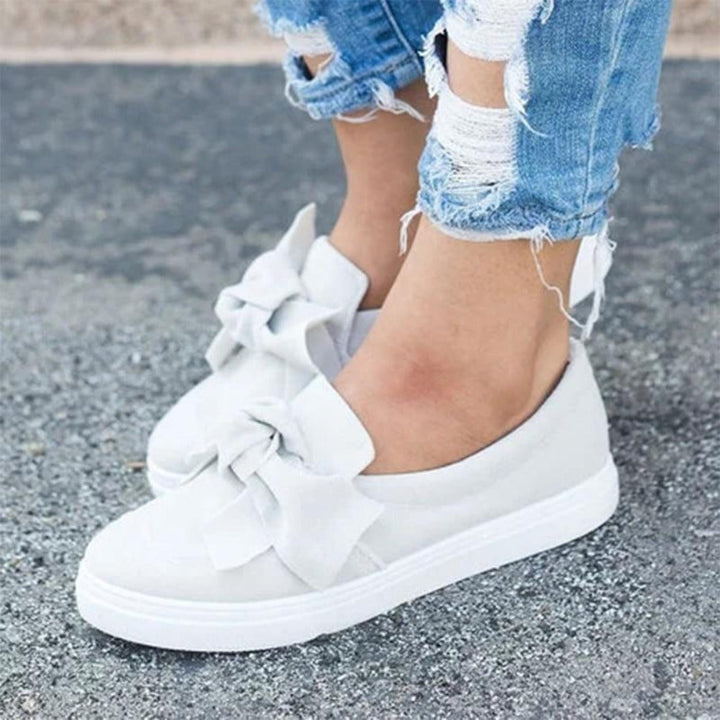 Drune | Plattform Slip on Schleife Nähen Loafers