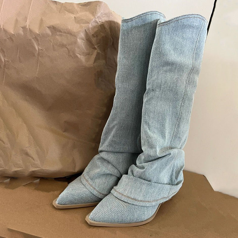 Drune | Stylische Stiefel aus Denim