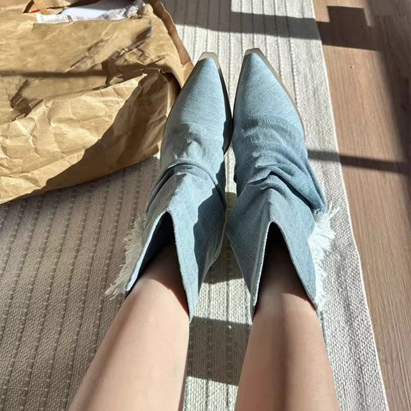Drune | Stylische Stiefel aus Denim