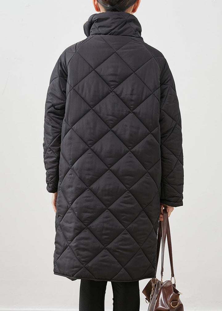 Drune | Größe Schwarzer Pelzkragen Taschen Dicke Gänsedaunenjacken Winter