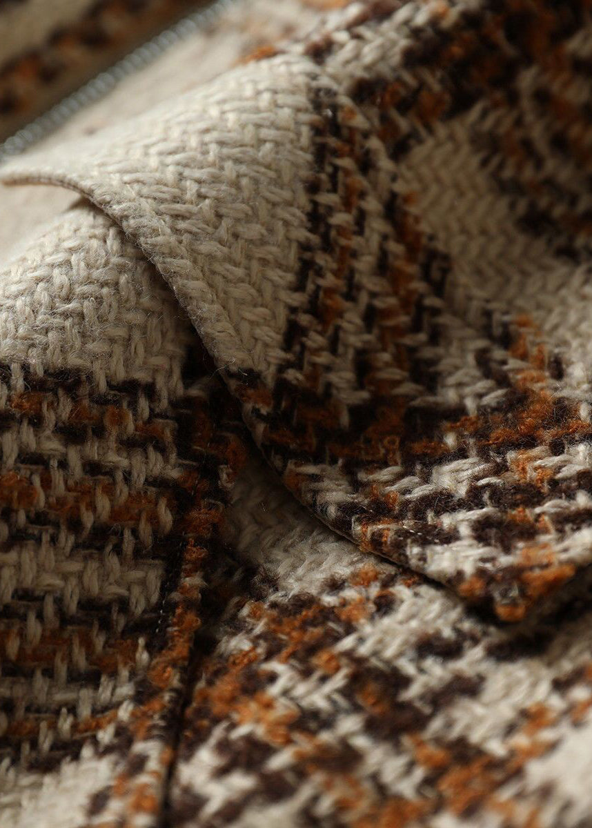 Drune | Größe Kaffee Dicke Patchwork Teddy Kunstpelz Mäntel Winter
