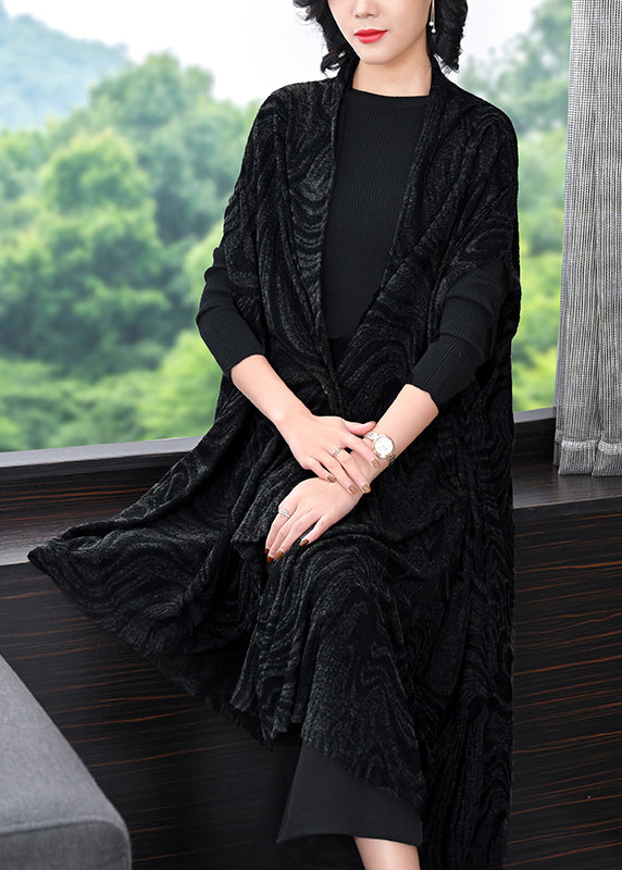 Drune | Größe Original Cape Stil Asymmetrische Wolle Mäntel