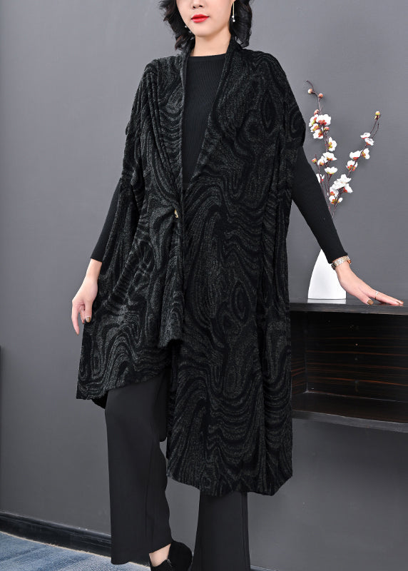 Drune | Größe Original Cape Stil Asymmetrische Wolle Mäntel
