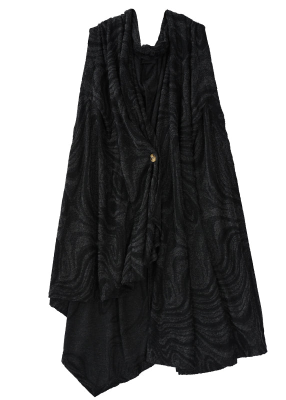 Drune | Größe Original Cape Stil Asymmetrische Wolle Mäntel