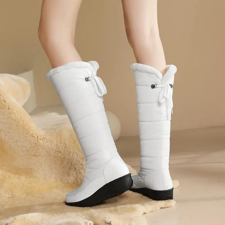 Drune | Plüsch Schnür-Winterstiefel für Frauen – Gemütlich & Stylisch