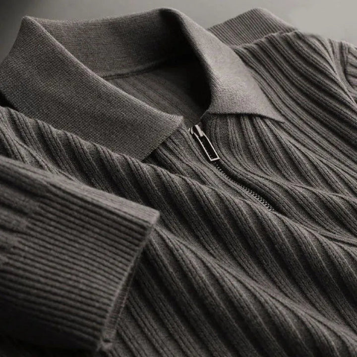 Drune | Polo Sweatshirt für Herren, Reißverschluss - Winter