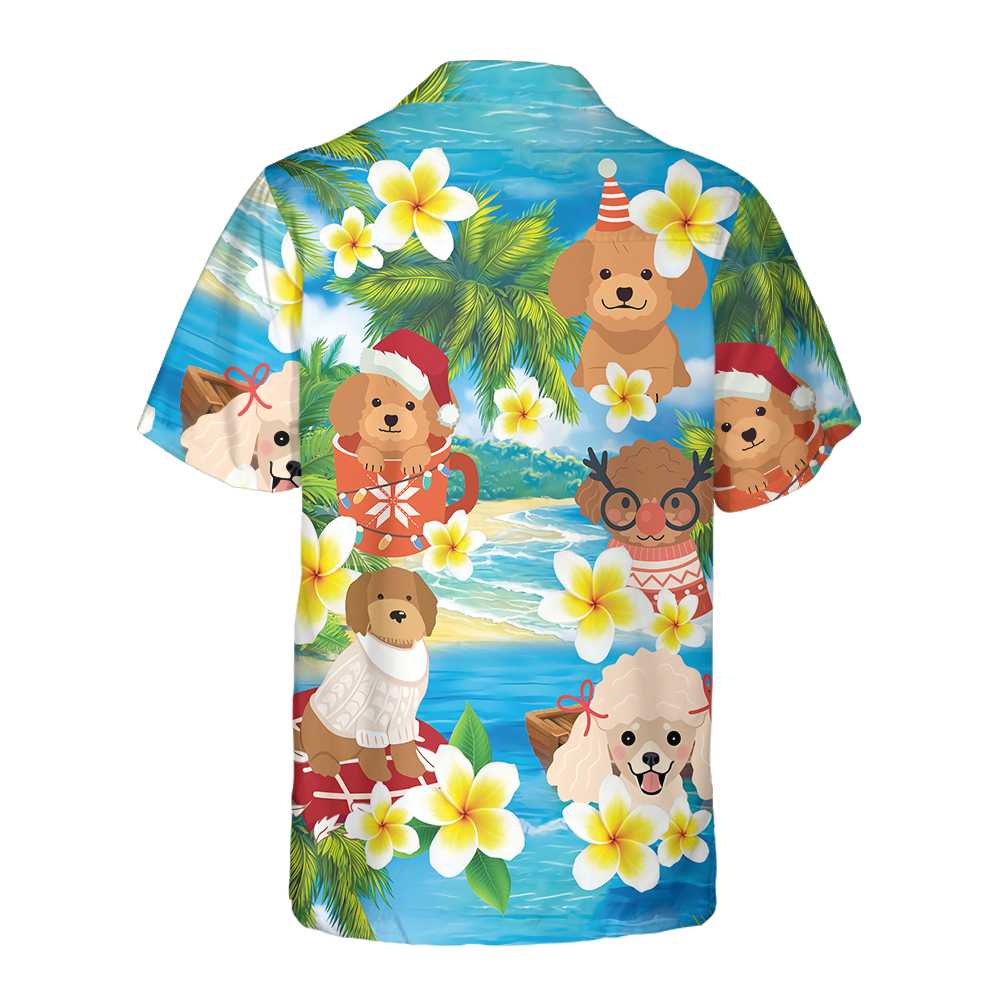 Drune | Pudel Ich Wünsche Dir Ein Frohes Weihnachten Hawaihem Shirt, Weihnachts Pudel Shirt, Beste Weihnachtsgeschenk Idee