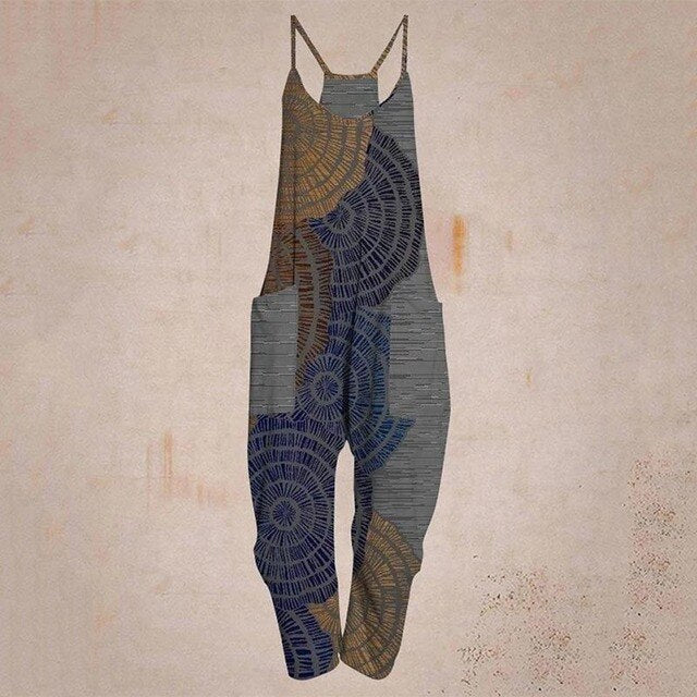 Drune - Geometrischer Träger Jumpsuit