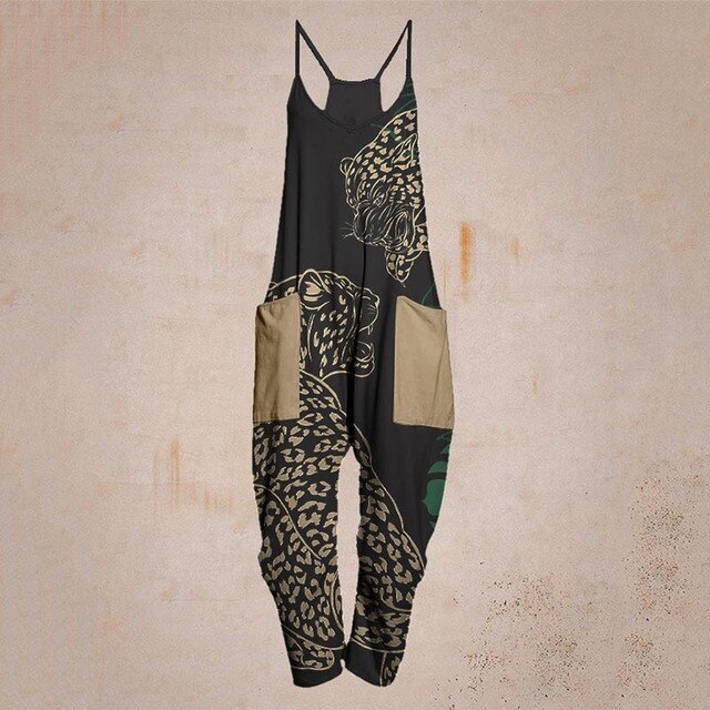 Drune - Geometrischer Träger Jumpsuit