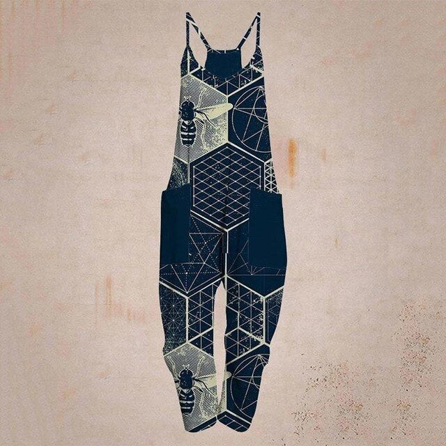 Drune - Geometrischer Träger Jumpsuit