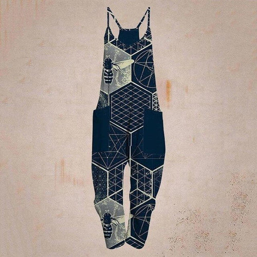 Drune - Geometrischer Träger Jumpsuit