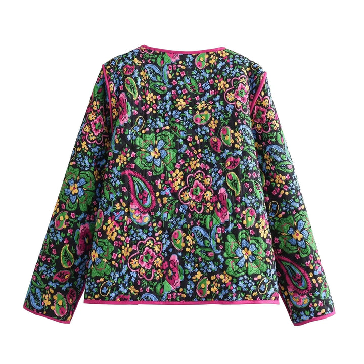 Drune - Damen Blumen bestickte Jacke