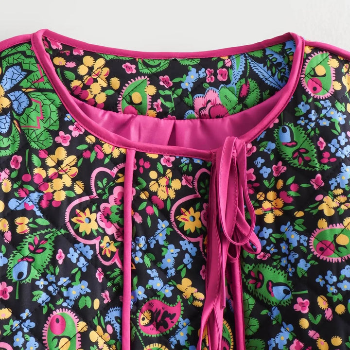 Drune - Damen Blumen bestickte Jacke