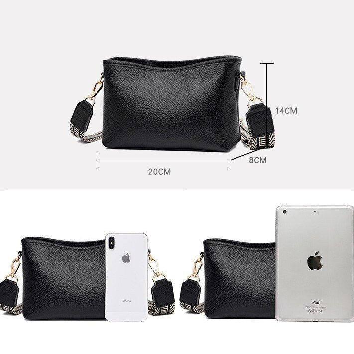 Drune | Minimalistische Leder Umhängetasche für Frauen