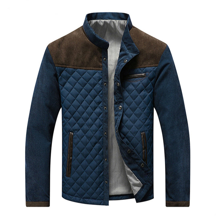 Drune | Herren gesteppte Jacke - Stehkragen & Reißverschluss vorne