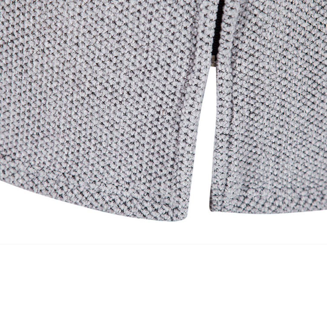 Drune | Kapuzenpullover Strickstoff Reißverschluss Weiche Fütterung Verstellbare Kapuze