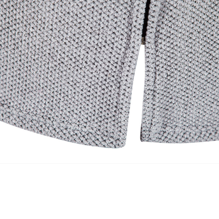 Drune | Kapuzenpullover Strickstoff Reißverschluss Weiche Fütterung Verstellbare Kapuze