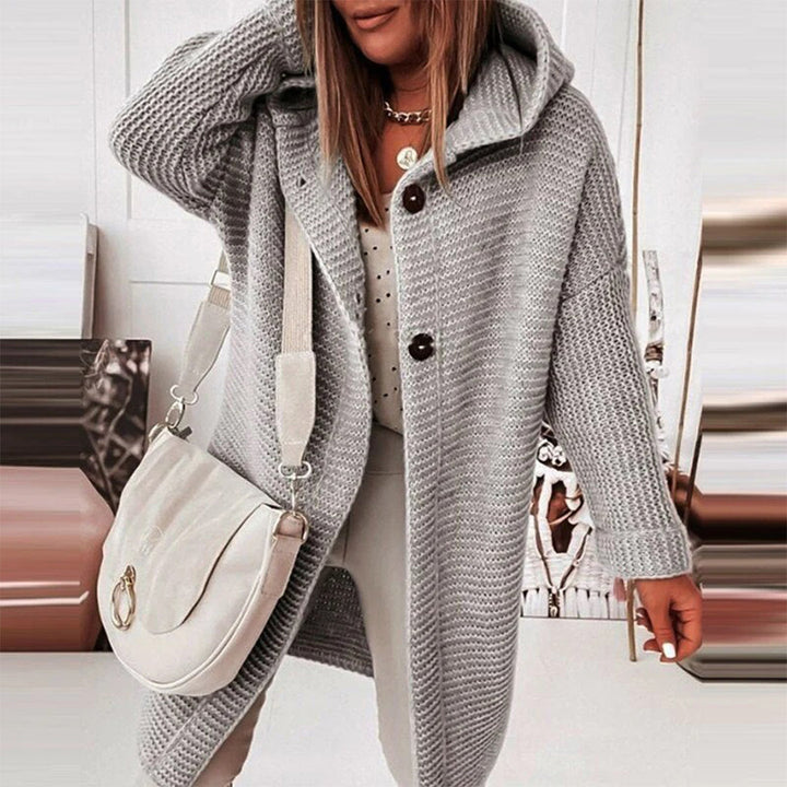 Drune | Strickjacke mit Kapuze Acryl Elegantes und Warmes Design