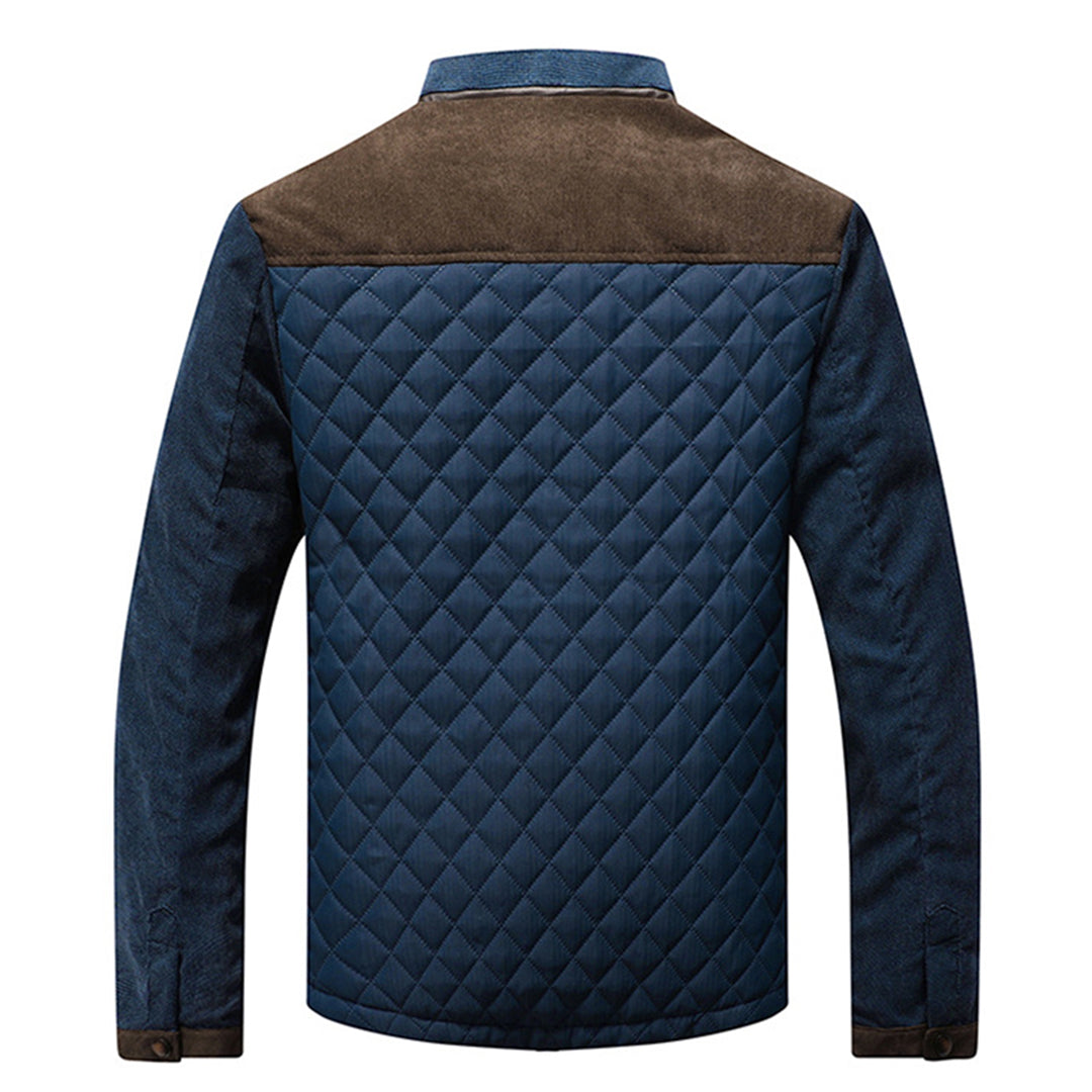 Drune | Herren gesteppte Jacke - Stehkragen & Reißverschluss vorne