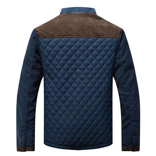 Drune | Herren gesteppte Jacke - Stehkragen & Reißverschluss vorne
