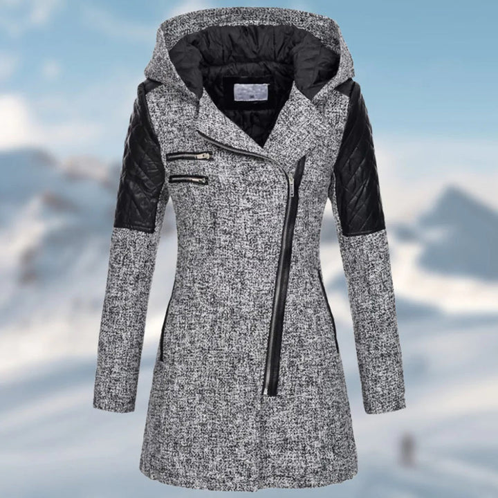 Drune | Damenjacke Mit Asymmetrischem Reißverschluss Und Kapuze