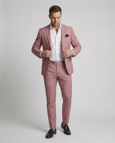 Leinenmischanzug Slim Fit Herren