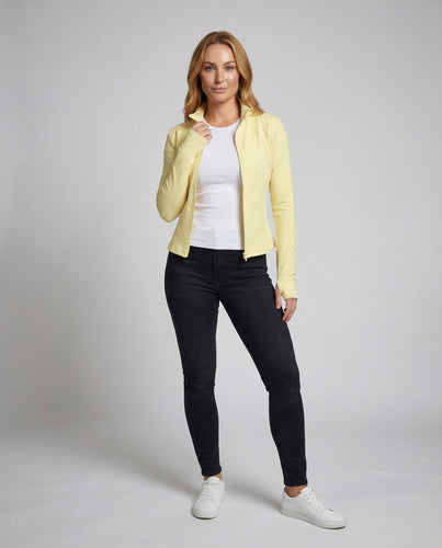 Damen Figurbetonte Stretch-Sportjacke
