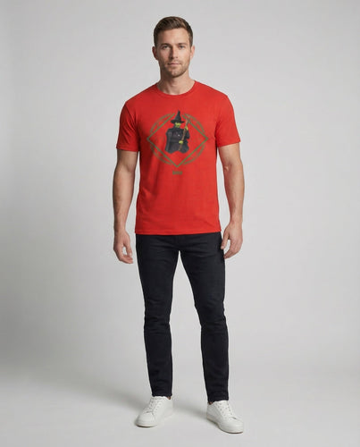 Unisex Baumwoll-T-Shirt Hexenmotiv