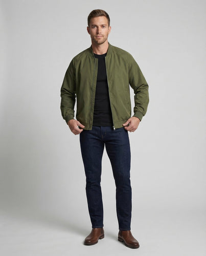 Herren Flight-Blouson Zweiwege-Reißverschluss