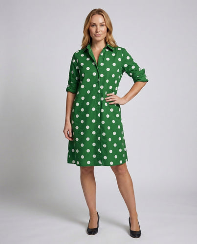 Damen Hemdblusenkleid A-Linie Aufgekrempelte Ärmel