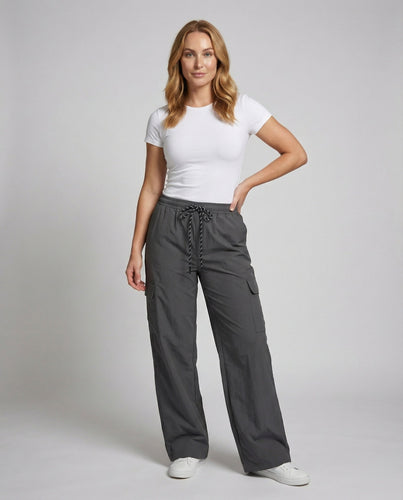 Damen weite Cargohose mit Tunnelzug