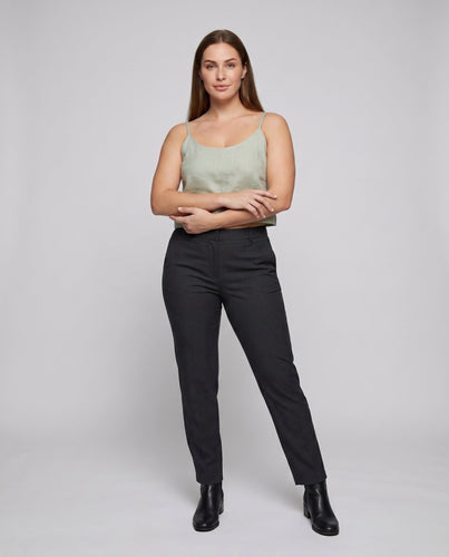 Damen Leinen-Trägertop mit lässigem Schnitt und minimalistischer Silhouette