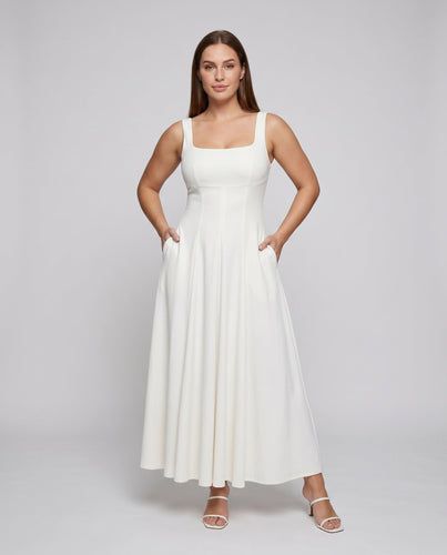 Damen Langarm Kleid mit elegantem Schnitt Drune