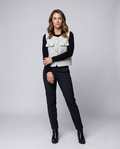 Damen elegante Weste Drune