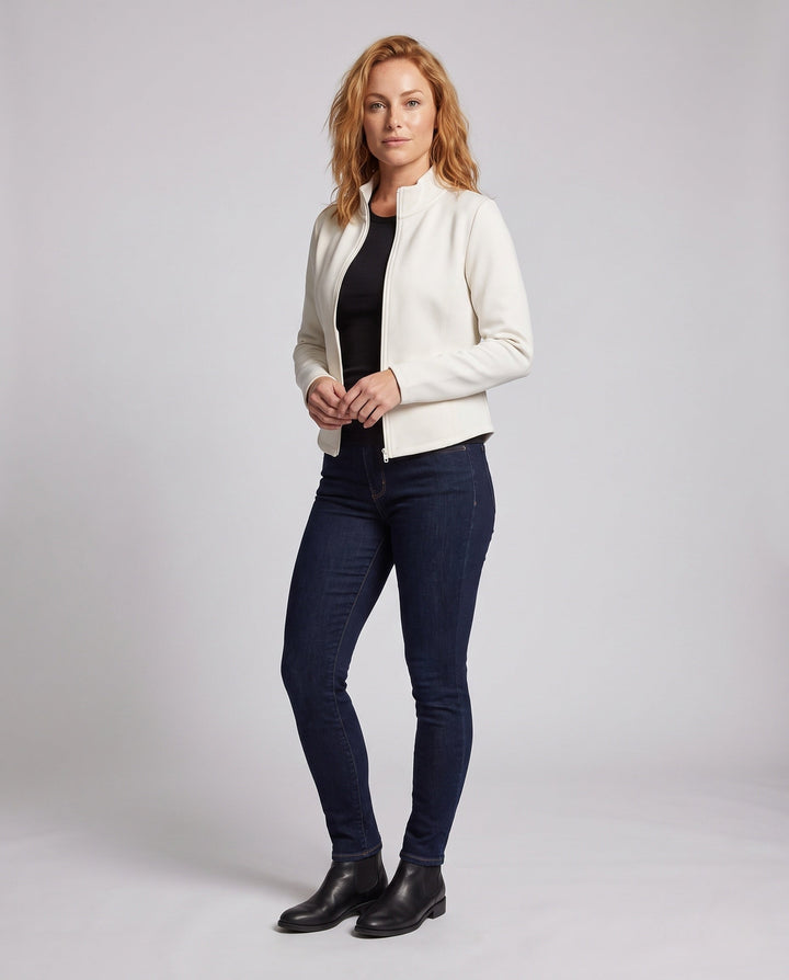 Damen Modische Fleecejacke mit peppigem Schnitt Drune