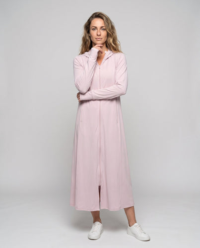 Damen Sportliches Kapuzenkleid Drune