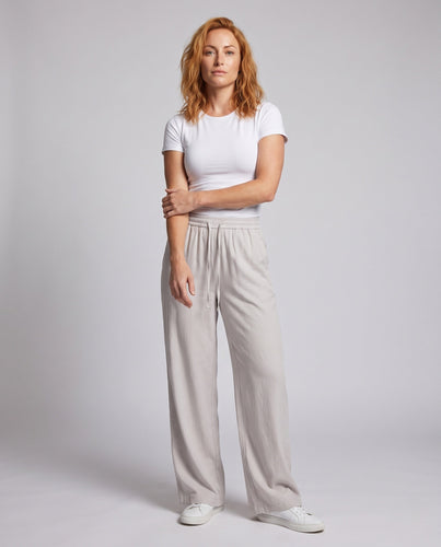 Damen Weite Sommerhose mit elastischem Bund Drune