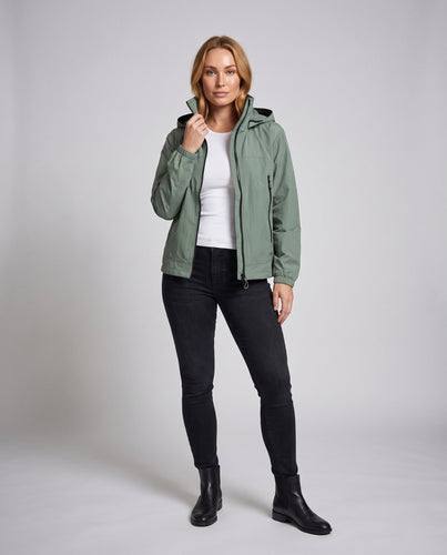Damen Funktionsjacke mit atmungsaktiver Membran und praktischen Reißverschlusstaschen Drune