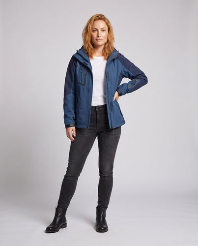 Damen isolierte Outdoor-Jacke mit multifunktionalem Kapuzendesign Drune
