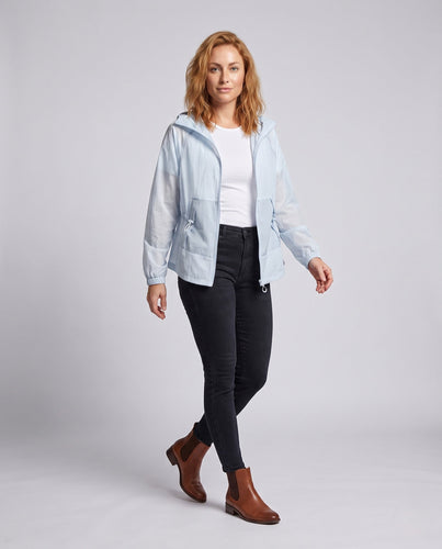Damen leichte Übergangsjacke mit multifunktionalem Kapuzendesign Drune