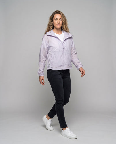 Damen leichte Windbreaker-Jacke mit atmungsaktiven Einsätzen Drune