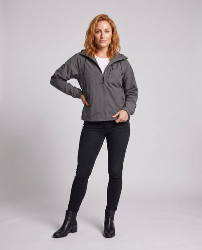 Damen leichte Windjacke mit atmungsaktiver Membran und praktischen Taschen Drune