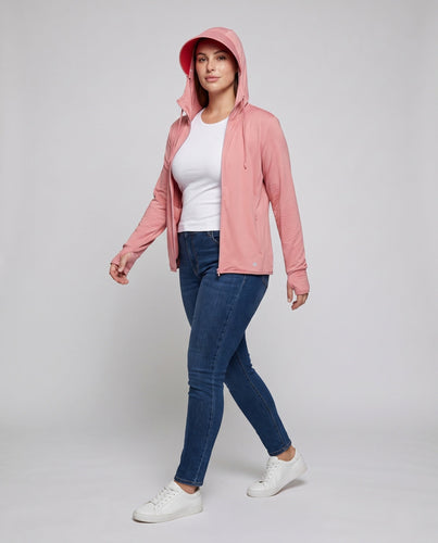 Damen technische Kapuzenjacke mit atmungsaktiver Netzstruktur Drune