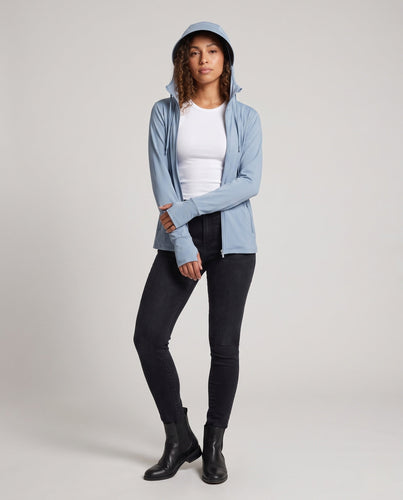 Damen UV-Schutz Jacke mit verstellbarer Kapuze Drune