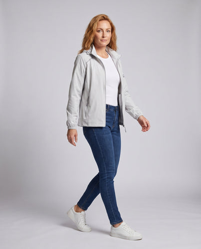 Damen nan ultraleichte packbare UV-Schutz Softshell-Kapuzenjacke mit elastischen Bündchen und Belüftung Drune